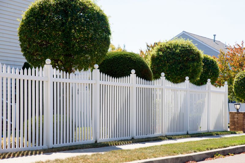 Vinyl Fence with Decorative Caps